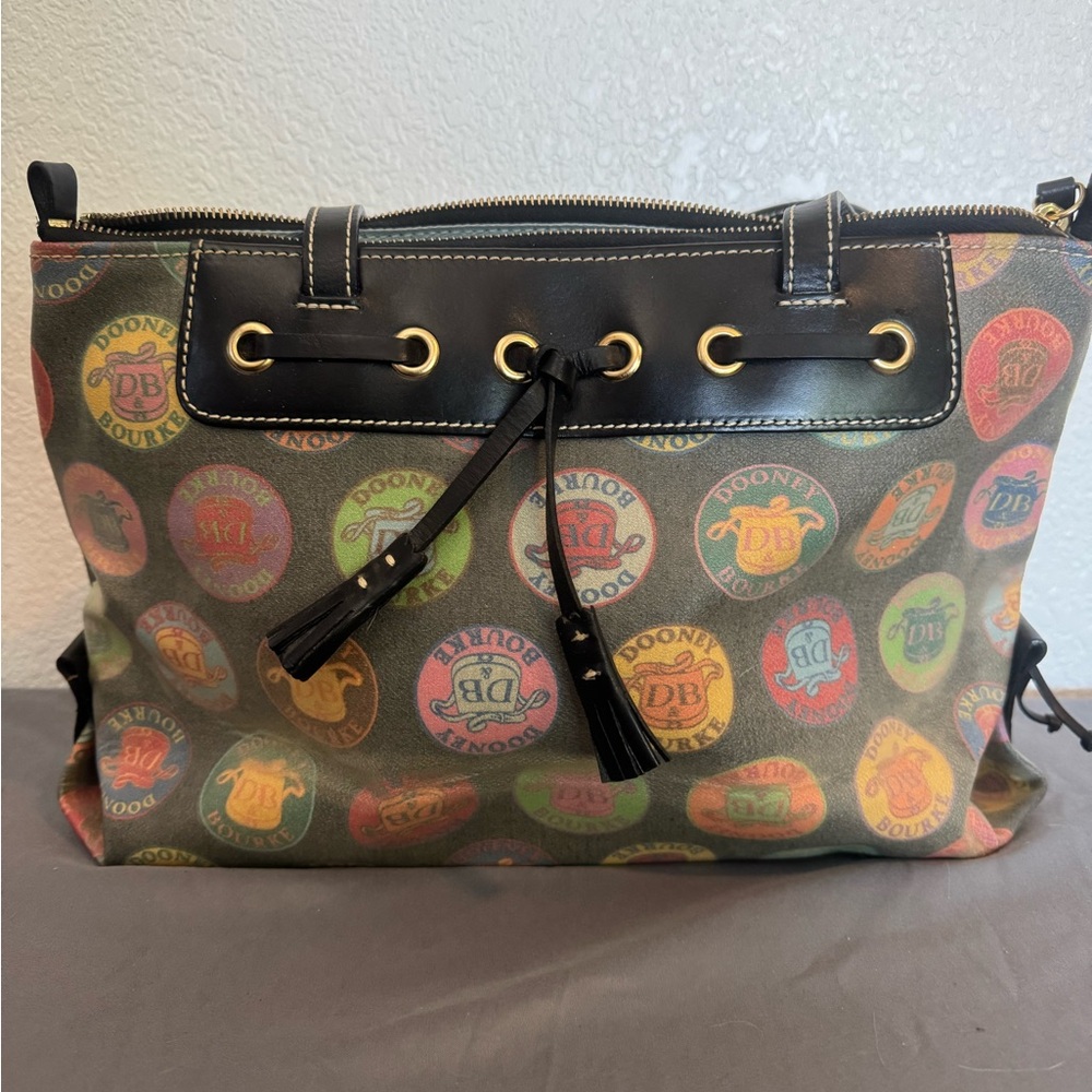 Dooney & Bourke Colorful Logo Shoulder Bag